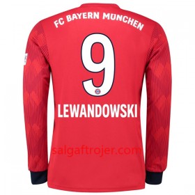 FC Bayern München Fodboldtrøjer Lewandowski 9 Hjemmebanesæt 2018/19 Langærmet